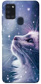 Чохол на Samsung Galaxy A21s Snow cat фото 1 з 1