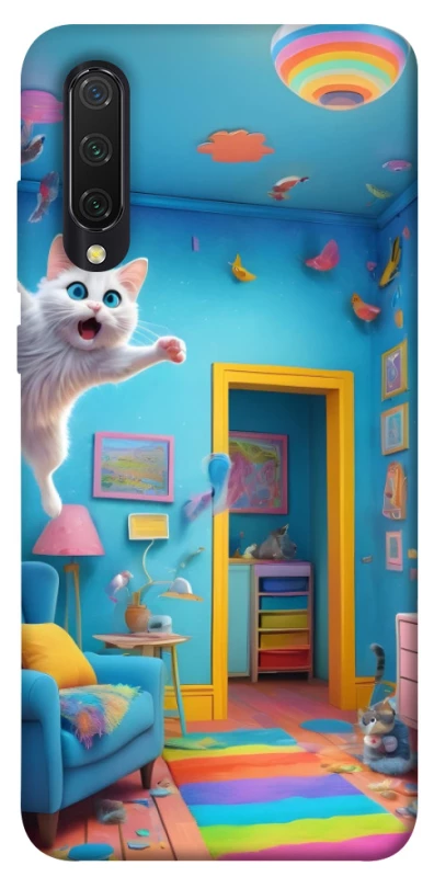 Чехол на Xiaomi Mi CC9 / Mi 9 Lite crazy cat фото 1 из 1