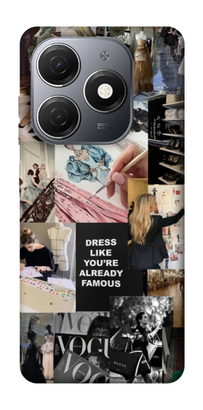 Чехол на TECNO Spark 20 Fashion collage ver.11 фото 1 из 1