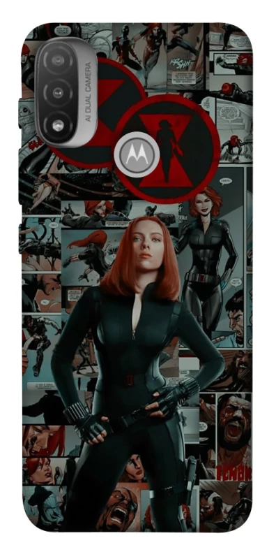 Чохол на Motorola Moto E20 Black Widow фото 1 з 1