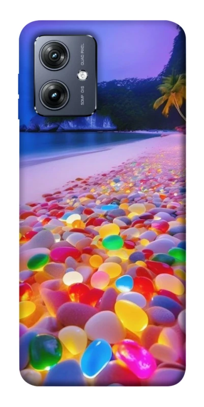 Чехол на Motorola Moto G54 Светящиеся камни на берегу фото 1 из 1
