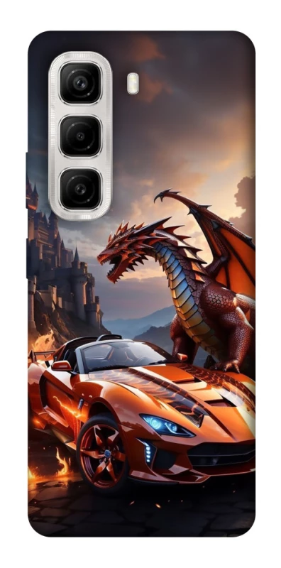 Чохол на Infinix Hot 50 4G Сar and dragon фото 1 з 1
