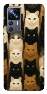 Чехол на Xiaomi 12T / 12T Pro Colorful Cat Collage фото 1 из 1