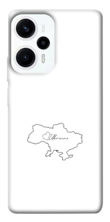 Чехол на Xiaomi Poco F5 / Note 12 Turbo Ukraine map фото 1 из 1