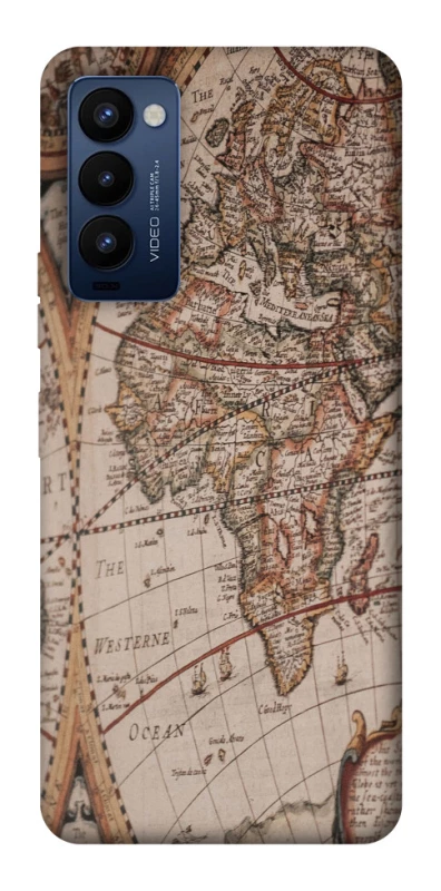 Чехол на TECNO Camon 18 Pro Карта путешествий фото 1 из 1