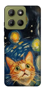 Чехол на Motorola Moto G15 4G paint cat фото 1 из 1