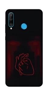 Чехол на Huawei P30 lite Красное сердце фото 1 из 1