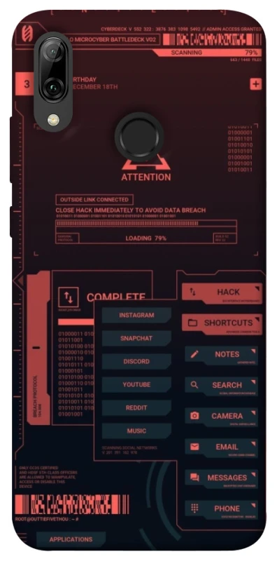 Чохол на Huawei P Smart (2019) Attention фото 1 з 1