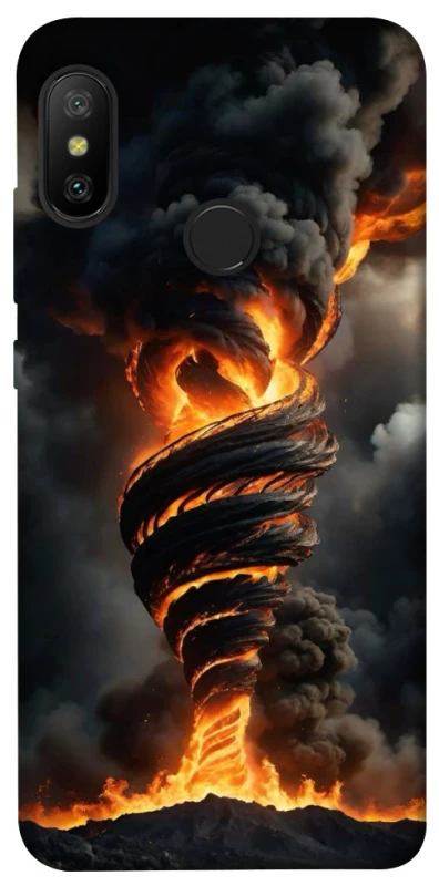 Чохол на Xiaomi Mi A2 Lite / Xiaomi Redmi 6 Pro Вогняний торнадо фото 1 з 1