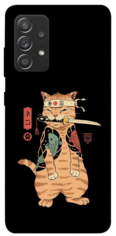 Чохол на Samsung Galaxy A72 4G / A72 5G Кіт-самурай фото 1 з 1