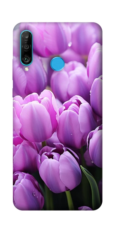 Чехол на Huawei P30 lite Фиолетовые тюльпаны фото 1 из 1