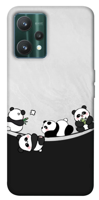 Чохол на Realme 9 Pro Four pandas фото 1 з 1