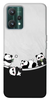 Чохол на Realme 9 Pro Four pandas фото 1 з 1