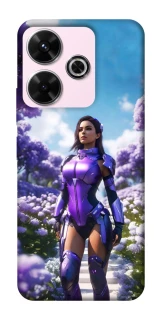 Чехол на Xiaomi Redmi 13 4G Cyber space girl ver.4 фото 1 из 1