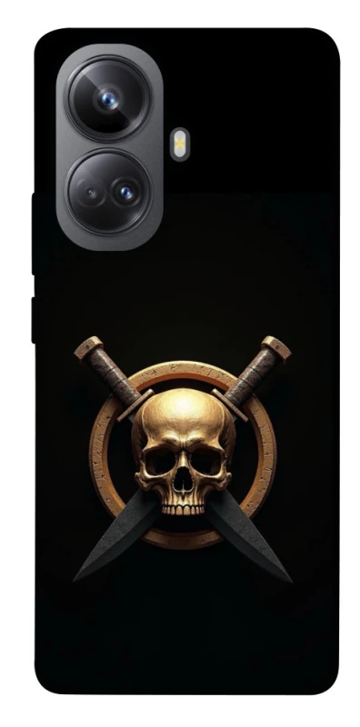 Чохол на Realme 10 Pro+ Golden Skull фото 1 з 1