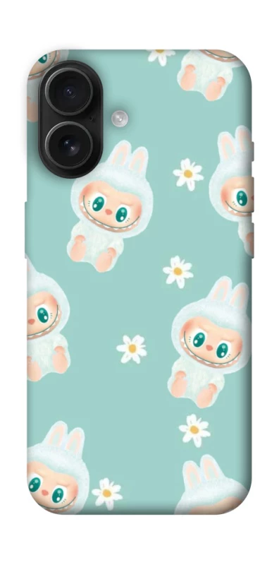 Чехол на Apple iPhone 16 Labubu Green фото 1 из 1