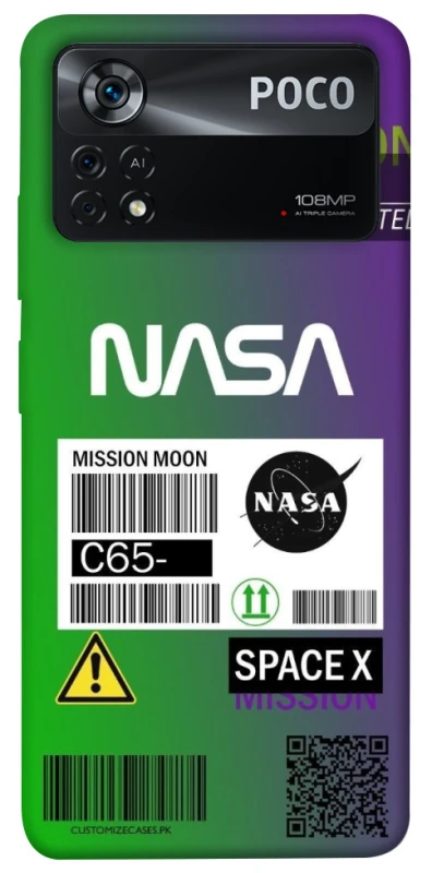 Чехол на Xiaomi Poco X4 Pro 5G NASA ver.2 фото 1 из 1