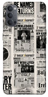 Чехол на Oppo Reno 4 Harry Potter newspaper фото 1 из 1
