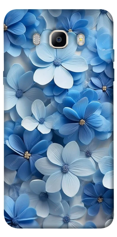 Чохол на Samsung J510F Galaxy J5 (2016) Сині квіти фото 1 з 1