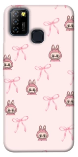 Чехол на Infinix Hot 10 Lite Pink bows and Labubus фото 1 из 1