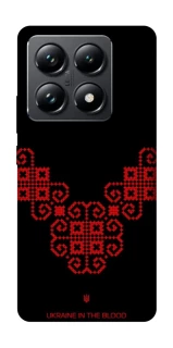 Чохол на Xiaomi 14T Pro Чорно-червона вишиванка фото 1 з 1