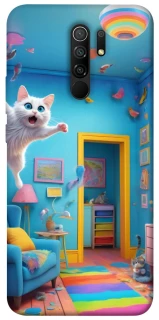Чохол на Xiaomi Redmi 9 crazy cat фото 1 з 1