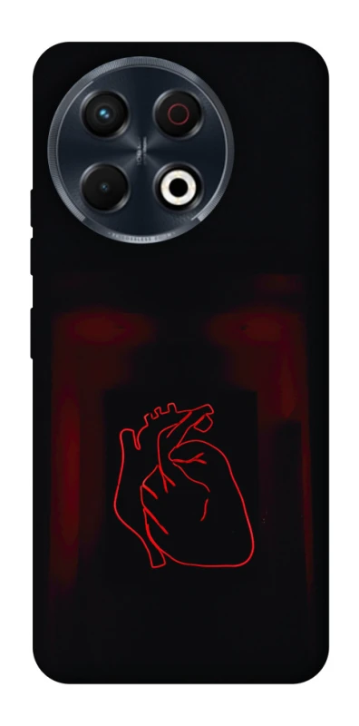 Чехол на TECNO Spark 30 Pro (KL7) Красное сердце фото 1 из 1