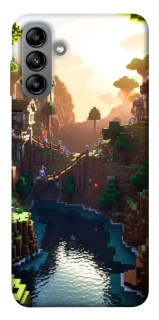 Чохол на Samsung Galaxy A04s Minecraft sunset фото 1 з 1
