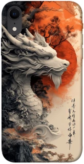 Чехол на Apple iPhone XR (6.1") white dragon фото 1 из 1