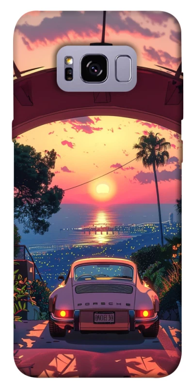 Чехол на Samsung G955 Galaxy S8 Plus Porsche at sunset фото 1 из 1
