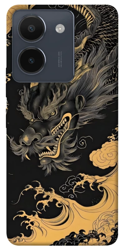 Чохол на Vivo Y36 gold dragon фото 1 з 1
