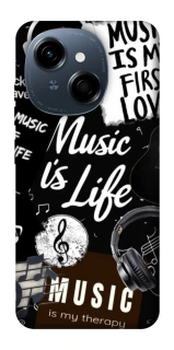 Чехол на TECNO Spark Go 1 Music is Life фото 1 из 1