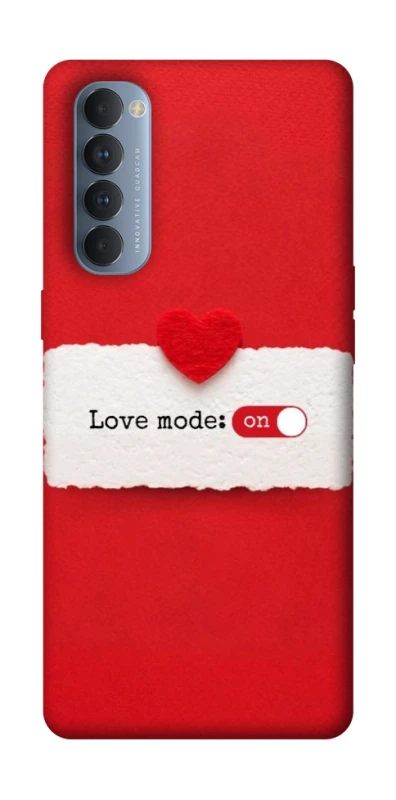 Чехол на Oppo Reno 4 Pro Love Mode ON фото 1 из 1