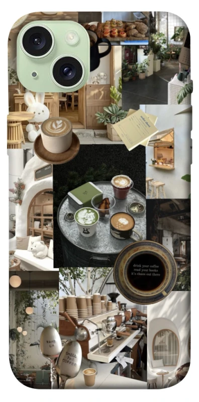 Чехол на Apple iPhone 15 Plus (6.7") Coffee collage ver.4 фото 1 из 1
