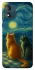 Чохол на Motorola Moto E13 Cats under the stars фото 1 з 1