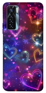 Чохол на TECNO Camon 17 Pro Drawn hearts фото 1 з 1