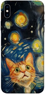 Чехол на Apple iPhone XS Max (6.5") paint cat фото 1 из 1