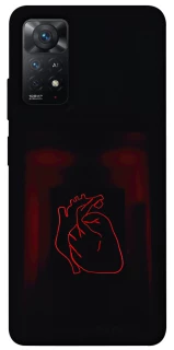 Чехол на Xiaomi Redmi Note 12 Pro 4G Красное сердце фото 1 из 1