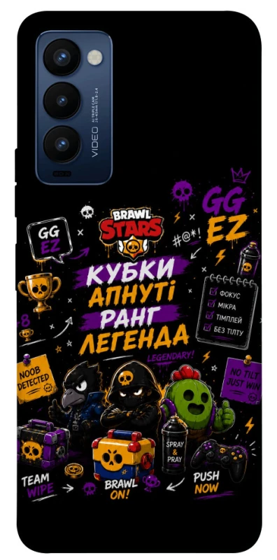 Чохол на TECNO Camon 18 Brawl Stars collage фото 1 з 1
