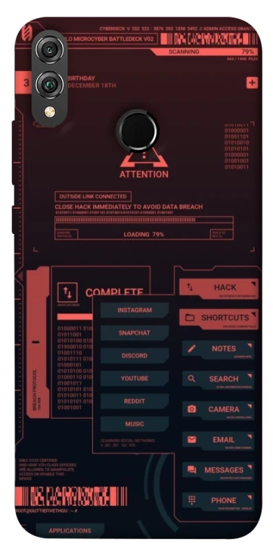 Чохол на Huawei Honor 8X Attention фото 1 з 1