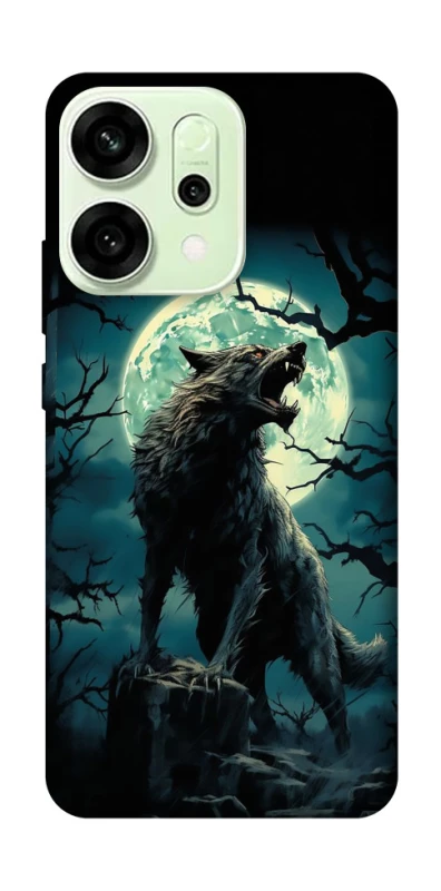 Чехол на Oppo Reno 14 Волк под луной фото 1 из 1