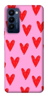 Чохол на TECNO Camon 18 Pro Red hearts 2 фото 1 з 1