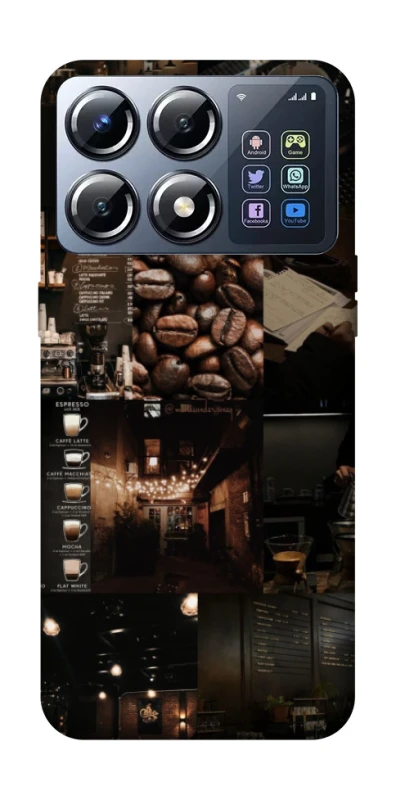 Чохол на Xiaomi POCO X8 Pro Coffee collage ver.1 фото 1 з 1