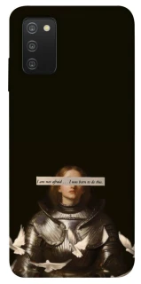 Чехол на Samsung Galaxy A03s Not afraid фото 1 из 1