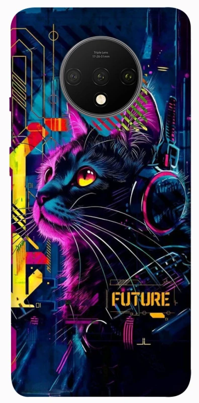 Чохол на OnePlus 7T Cyber Cat v2 фото 1 з 1