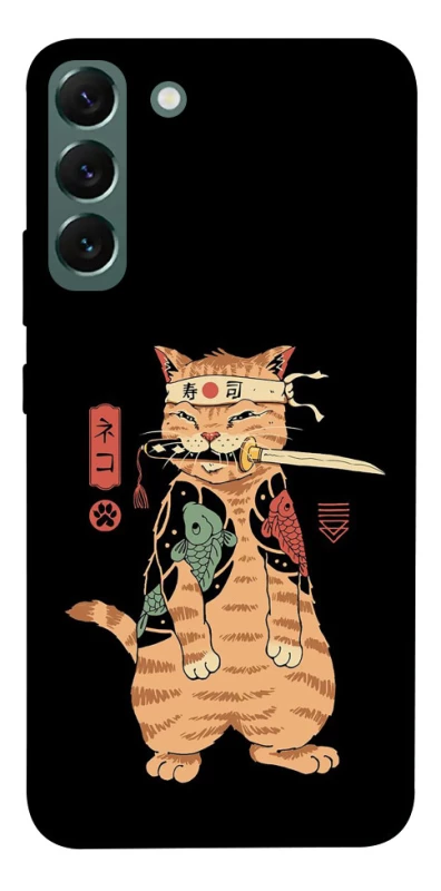 Чехол на Samsung Galaxy S22+ Кот-самурай фото 1 из 1