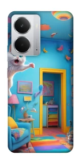 Чохол на Realme 14 crazy cat фото 1 з 1