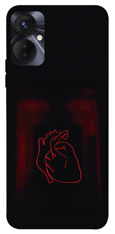 Чехол на TECNO Spark 9 Pro Красное сердце фото 1 из 1