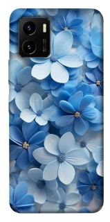 Чехол на Vivo Y15s Синие цветы фото 1 из 1