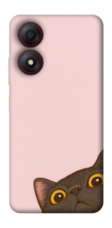 Чехол на ZTE Blade A34 4G Peeping cat фото 1 из 1